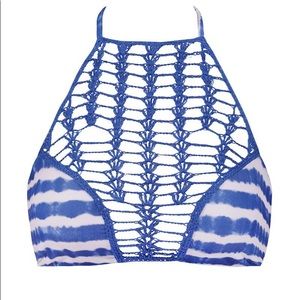 Acacia Panama Crochet High Neck Bikini Top